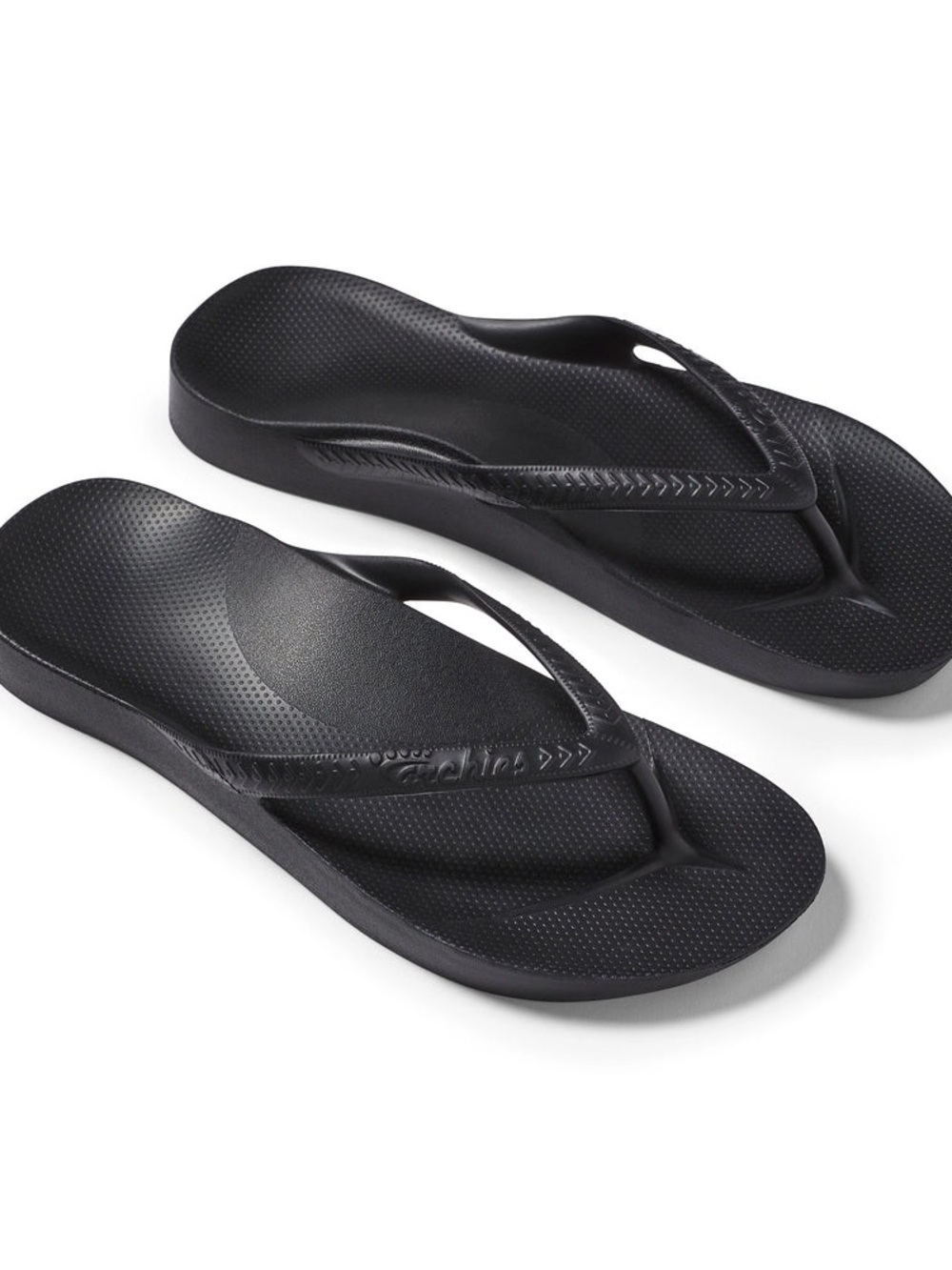 Archie’s Black Arch Support Flip Flops